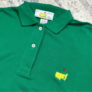 Vintage Izod Club Masters Augusta National Green Polo Women’s Small